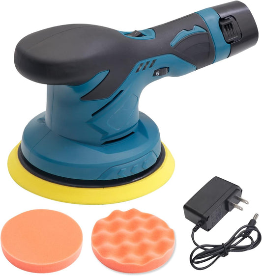 Cordless eccentric car polisher, electric automatic polishing machine, multi-functional, metal waxing, rust removal machine